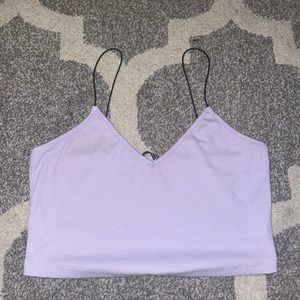 Purple crop top